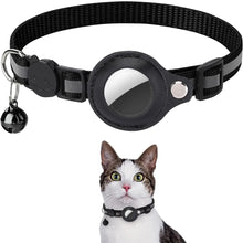 Load image into Gallery viewer, Cat Airtag Holder Collar Breakaway Reflective Strips Adjustable Kitten Collar Waterproof Cat Bell Collar Pet Air Tag Case Collar