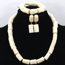 Load image into Gallery viewer, Wonderfu Birthday Gift Natural Coral Beads Necklace Set African Coral Necklace Jewelry Set Cheap Beads ABL534