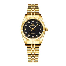 Load image into Gallery viewer, Luxury Couple Watch Golden Fashion Stainless Steel Lovers Watch Quartz Wrist Watches for Women & Men Analog Wristwatch