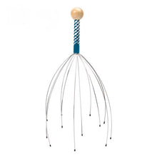 Load image into Gallery viewer, 1PC Octopus Head Massager Stainless Steel Engraved Head Relaxer Brain Massage Claw Scalp Scratcher Itch Reliever Random Color