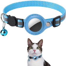 Load image into Gallery viewer, Cat Airtag Holder Collar Breakaway Reflective Strips Adjustable Kitten Collar Waterproof Cat Bell Collar Pet Air Tag Case Collar