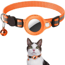 Load image into Gallery viewer, Cat Airtag Holder Collar Breakaway Reflective Strips Adjustable Kitten Collar Waterproof Cat Bell Collar Pet Air Tag Case Collar