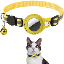 Load image into Gallery viewer, Cat Airtag Holder Collar Breakaway Reflective Strips Adjustable Kitten Collar Waterproof Cat Bell Collar Pet Air Tag Case Collar