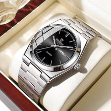 Load image into Gallery viewer, Watches for Man Light Luxury Brand Stainless Steel Double Calendar Waterproof Male Business Leisure Fashion Quartz Clock Watch