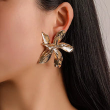 Load image into Gallery viewer, Large Multi Layer Alloy Flower Leaf Earrings for Women Girls Retro Exaggerated Party Elegant Fashion Jewelry Gifts 2023