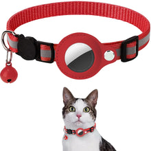 Load image into Gallery viewer, Cat Airtag Holder Collar Breakaway Reflective Strips Adjustable Kitten Collar Waterproof Cat Bell Collar Pet Air Tag Case Collar