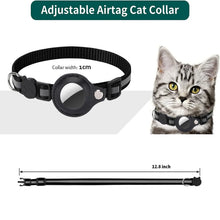Load image into Gallery viewer, Cat Airtag Holder Collar Breakaway Reflective Strips Adjustable Kitten Collar Waterproof Cat Bell Collar Pet Air Tag Case Collar