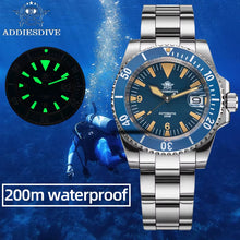 Load image into Gallery viewer, Discover the Luxury of Time: Men&#39;s Automatic Diver Watch with Sapphire Glass and 200M Waterproof Capability

