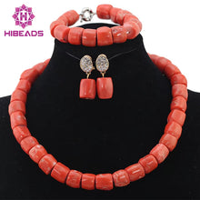 Load image into Gallery viewer, Wonderfu Birthday Gift Natural Coral Beads Necklace Set African Coral Necklace Jewelry Set Cheap Beads ABL534
