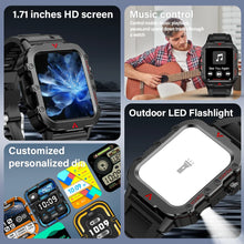 Load image into Gallery viewer, New Men&#39;S Smart Watch LED Flashlight Outdoor Sports Smart Watch Wristwatch Health Monitoring Smart Watch
