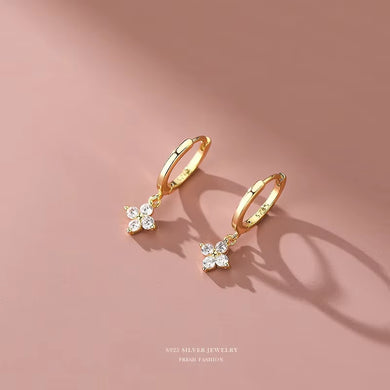 925 Sterling Silver Leaf Earrings for Women Trendy Earring Jewelry Prevent Allergy Party Accessories Gift