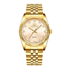 Load image into Gallery viewer, Luxury Couple Watch Golden Fashion Stainless Steel Lovers Watch Quartz Wrist Watches for Women &amp; Men Analog Wristwatch
