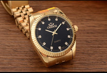 Load image into Gallery viewer, Luxury Couple Watch Golden Fashion Stainless Steel Lovers Watch Quartz Wrist Watches for Women &amp; Men Analog Wristwatch
