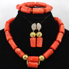 Load image into Gallery viewer, Wonderfu Birthday Gift Natural Coral Beads Necklace Set African Coral Necklace Jewelry Set Cheap Beads ABL534
