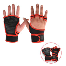 Load image into Gallery viewer, 1 Pairs Weightlifting Training Gloves for Men Women Fitness Sports Body Building Gymnastics Gym Hand Wrist Palm Protector Gloves
