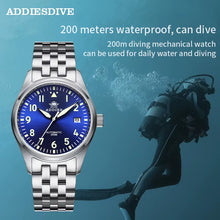 Load image into Gallery viewer, Watch Automatic Mechanical Diver Watch C3 Luminous Men&#39;S Watches Divers Sapphire Crystal 200M Dive Watch NH35
