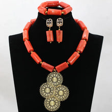 Load image into Gallery viewer, Wonderfu Birthday Gift Natural Coral Beads Necklace Set African Coral Necklace Jewelry Set Cheap Beads ABL534
