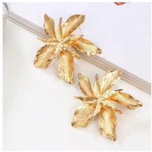 Load image into Gallery viewer, Large Multi Layer Alloy Flower Leaf Earrings for Women Girls Retro Exaggerated Party Elegant Fashion Jewelry Gifts 2023
