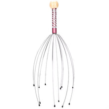 Load image into Gallery viewer, 1PC Octopus Head Massager Stainless Steel Engraved Head Relaxer Brain Massage Claw Scalp Scratcher Itch Reliever Random Color
