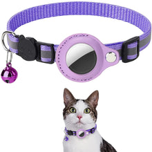Load image into Gallery viewer, Cat Airtag Holder Collar Breakaway Reflective Strips Adjustable Kitten Collar Waterproof Cat Bell Collar Pet Air Tag Case Collar
