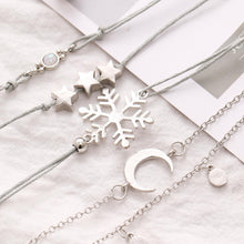 Load image into Gallery viewer, Bohemian Star Moon Snowflake Opal Bracelet Set
