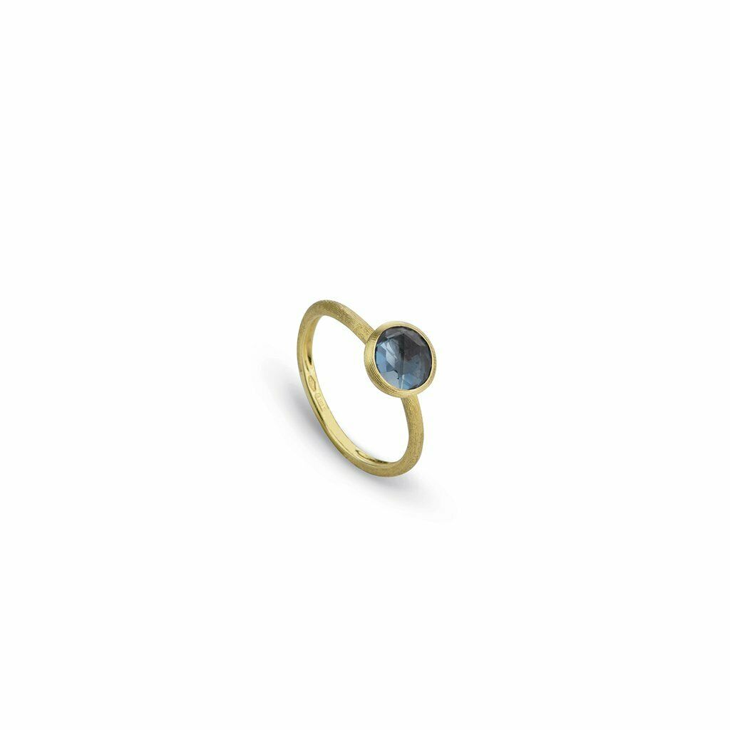 AB471-TPL01 Marco Bicego / Jaipur / anello / oro giallo e topazio london blue