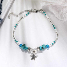 Load image into Gallery viewer, Boho Crystal Starfish Anklet Ankle Bracelet
