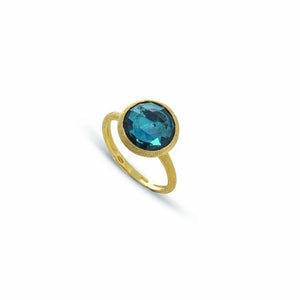 AB586-TP01 Marco Bicego / Jaipur / anello / oro giallo e topazio blue