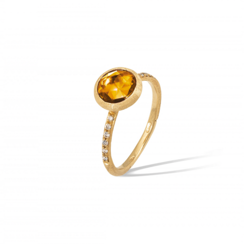 AB632-b-QG01 Marco Bicego / Jaipur / anello / oro giallo e citrino