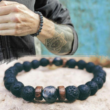 Load image into Gallery viewer, Men&#39;s Bracelet Natural Moonstone Bead Tibetan Buddha Bracelet Chakra Lava Stone Diffuser Bracelets
